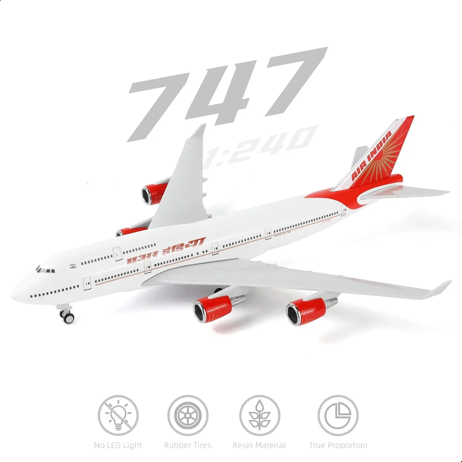 1/240 for India B747 Airplane Model Kit Resin Airplane Model for Adult Birthday, Holiday, Business Aviation Gift or Collectible
1/240 for India B747 Airplane Model Kit Resin Airplane Model for Adult Birthday, Holiday, Business Aviation Gift or Collectible
