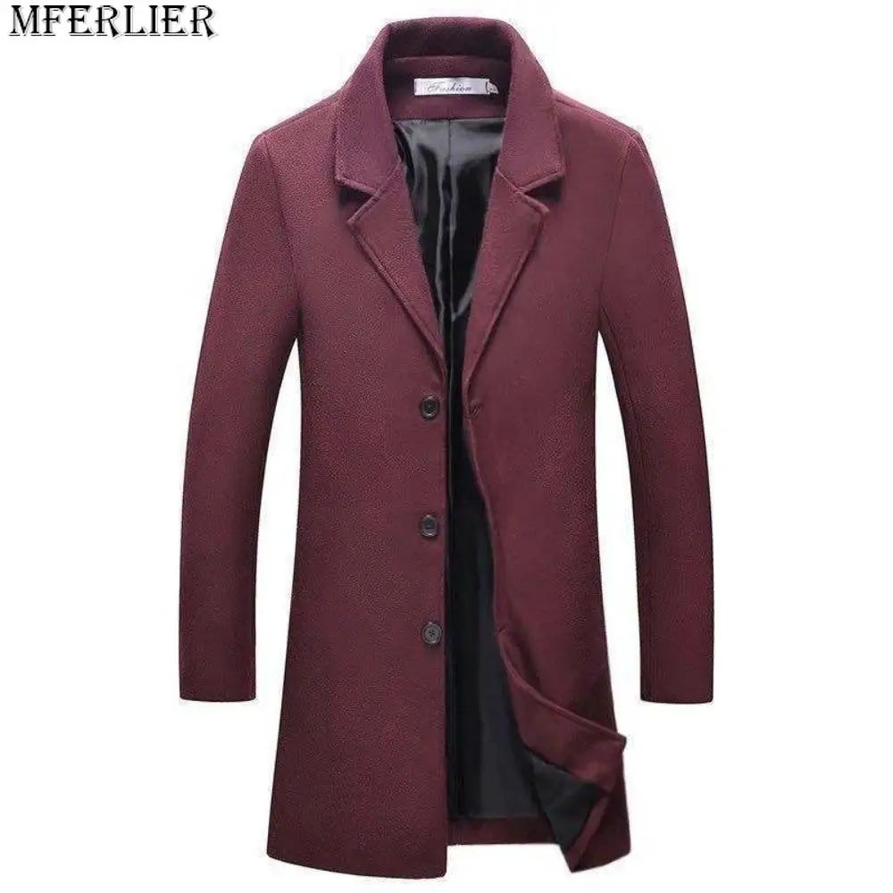 Men's Coat Autumn and Winter New Casual Long Windbreaker Jacket / Male Solid Color Single Breasted Trench Coat Jacket
Men's Coat Autumn and Winter New Casual Long Windbreaker Jacket / Male Solid Color Single Breasted Trench Coat Jacket