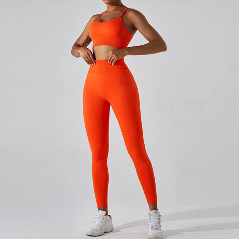 Seamless Fitness Suit 2PCS Women's Tracksuit Yoga Set Sportswear Workout Sports Bra High Waist Leggings Gym Clothing Sports Suit
Seamless Fitness Suit 2PCS Women's Tracksuit Yoga Set Sportswear Workout Sports Bra High Waist Leggings Gym Clothing Sports Suit