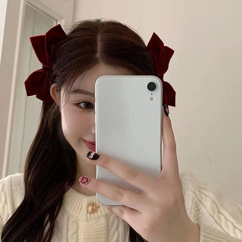 Темпераментные женские аксессуары для волос, осенне-зимние заколки для челки, подарок, 2 шт./лот, черные, красные бархатные банты, заколка для волос, новогодняя повязка на голову для девочек
Темпераментные женские аксессуары для волос, осенне-зимние заколки для челки, подарок, 2 шт./лот, черные, красные бархатные банты, заколка для волос, новогодняя повязка на голову для девочек