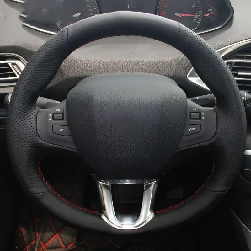 Car Steering Wheel Cover For Peugeot 208 Peugeot 2008 Hand-sewn Black Microfiber leather Wear-resistant
Car Steering Wheel Cover For Peugeot 208 Peugeot 2008 Hand-sewn Black Microfiber leather Wear-resistant