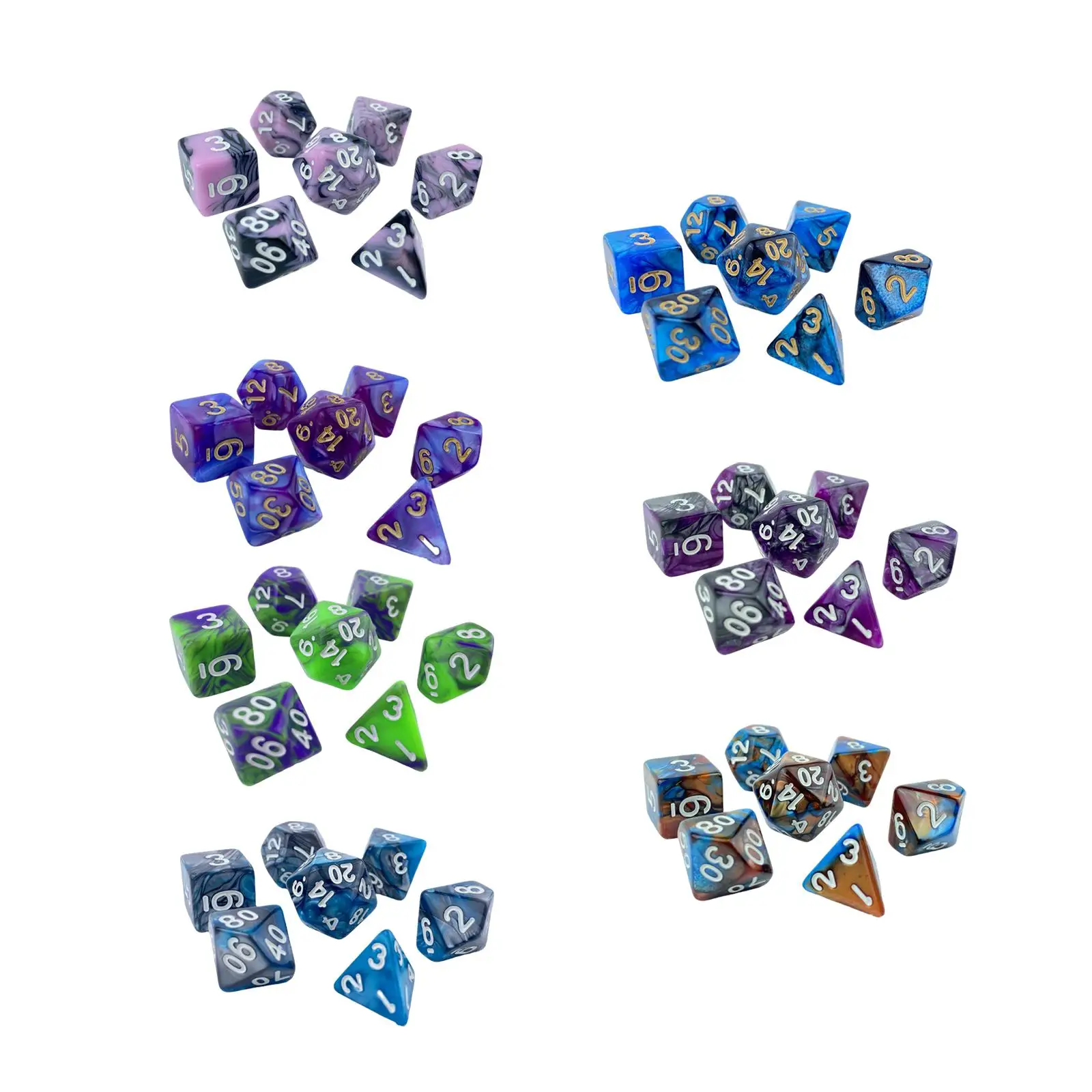 7Pcs Multi-Faceted Dice Kit Party Props Tabletop Games Educational Toys Dice
7Pcs Multi-Faceted Dice Kit Party Props Tabletop Games Educational Toys Dice