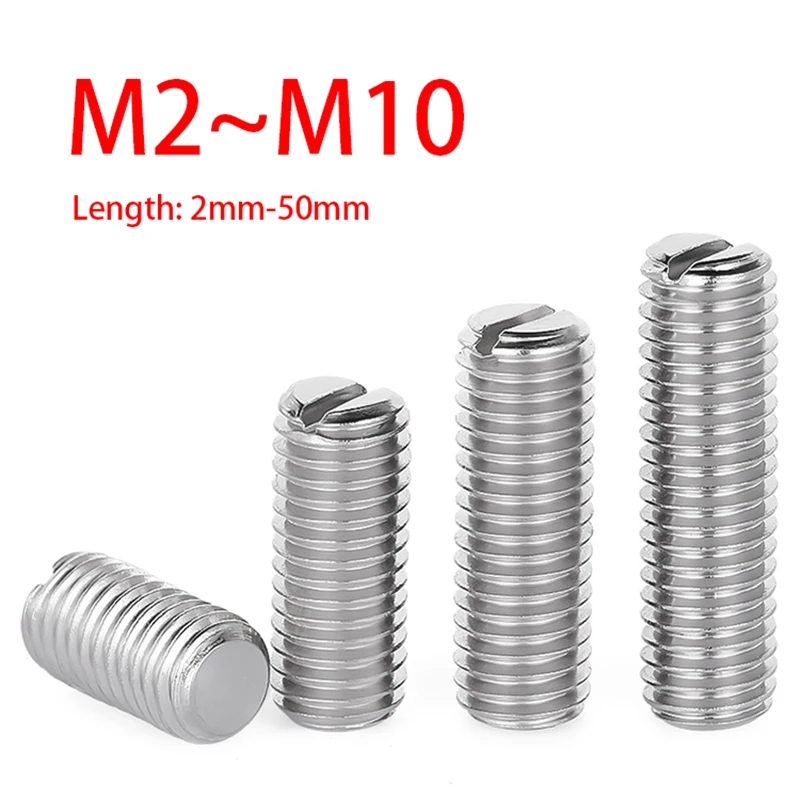 5/20 шт. M2 M2 M2 M2, 5 м3 ~ М10 безголовые винты для механических часов с верхней проволокой 304 из нержавеющей стали шлицевые однолинейные плоские зажимные винты
5/20 шт. M2 M2 M2 M2, 5 м3 ~ М10 безголовые винты для механических часов с верхней проволокой 304 из нержавеющей стали шлицевые однолинейные плоские зажимные винты