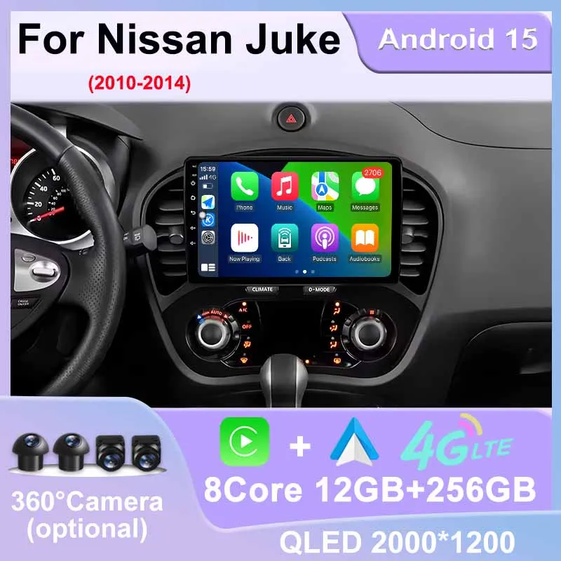 Android 15 Car Radio For Nissan Juke 2010 - 2014 Multimedia Video Player GPS Navigation Multimedia Carplay Auto Stereo Head Unit
Android 15 Car Radio For Nissan Juke 2010 - 2014 Multimedia Video Player GPS Navigation Multimedia Carplay Auto Stereo Head Unit