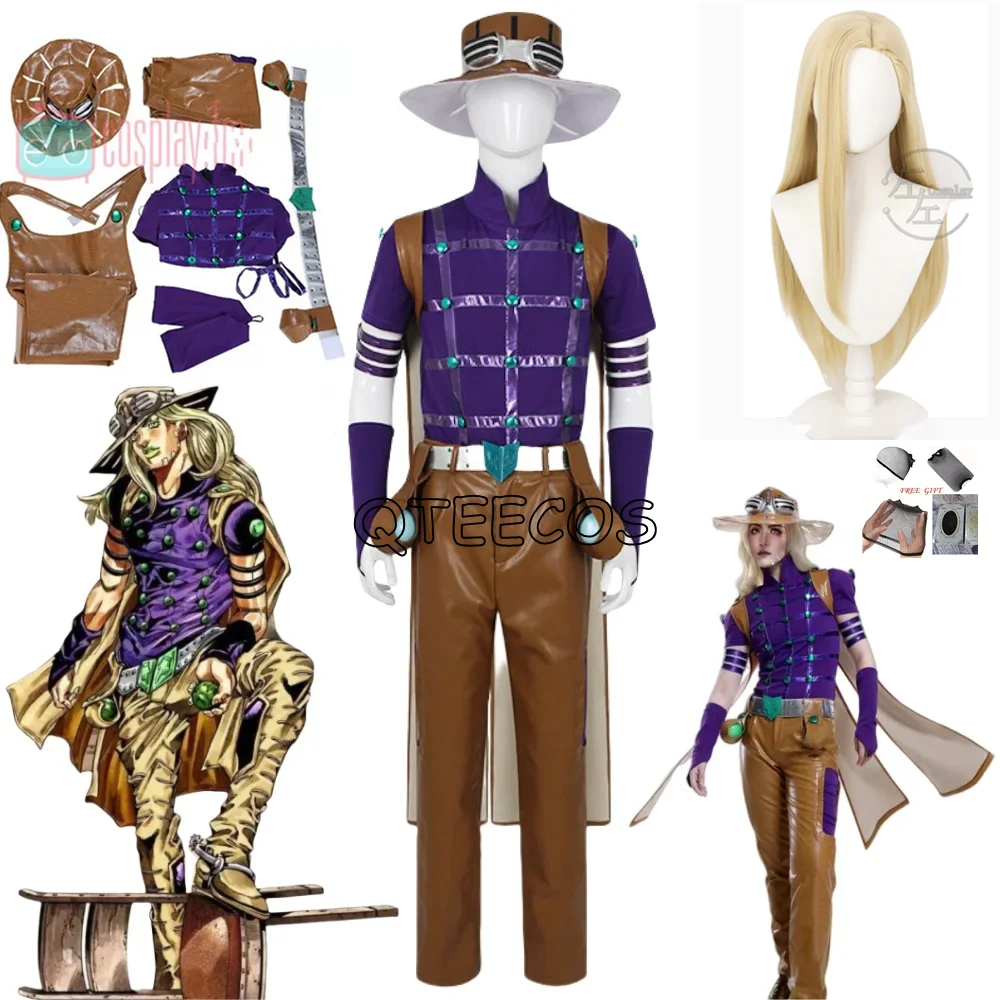 Julius Caesar Zeppeli Cosplay Anime JoJo Gyro Costume Carnival Halloween Comic Animation Party Clothing Outfits
Julius Caesar Zeppeli Cosplay Anime JoJo Gyro Costume Carnival Halloween Comic Animation Party Clothing Outfits