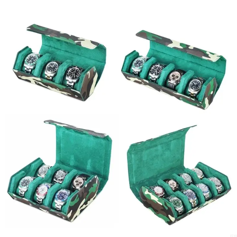 Versatile Camouflages Patterned Cowhides Leather Watch Box Wristwatch Container Fashionable Timepieces Storage Case
Versatile Camouflages Patterned Cowhides Leather Watch Box Wristwatch Container Fashionable Timepieces Storage Case