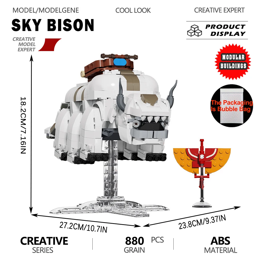 Sky Bison Model Building Blocks Bricks Creative Expert Animal Groups Assembly Sets Toys Gifts For Desk Decor Collection Ornament
Sky Bison Model Building Blocks Bricks Creative Expert Animal Groups Assembly Sets Toys Gifts For Desk Decor Collection Ornament