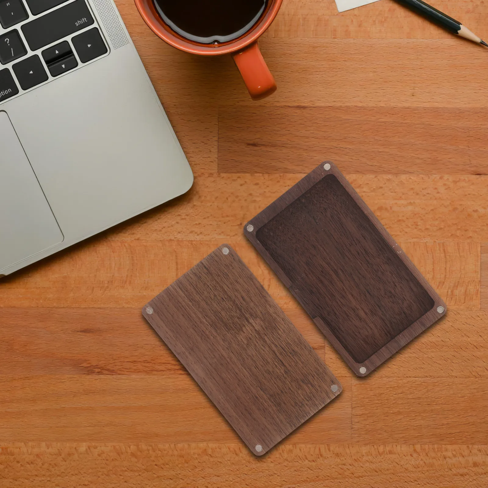2Pcs Magnetic Wooden Business Card Holder Small Rustic Desk Organizer for Office Trade Show Reception Display Name Card Storage
2Pcs Magnetic Wooden Business Card Holder Small Rustic Desk Organizer for Office Trade Show Reception Display Name Card Storage