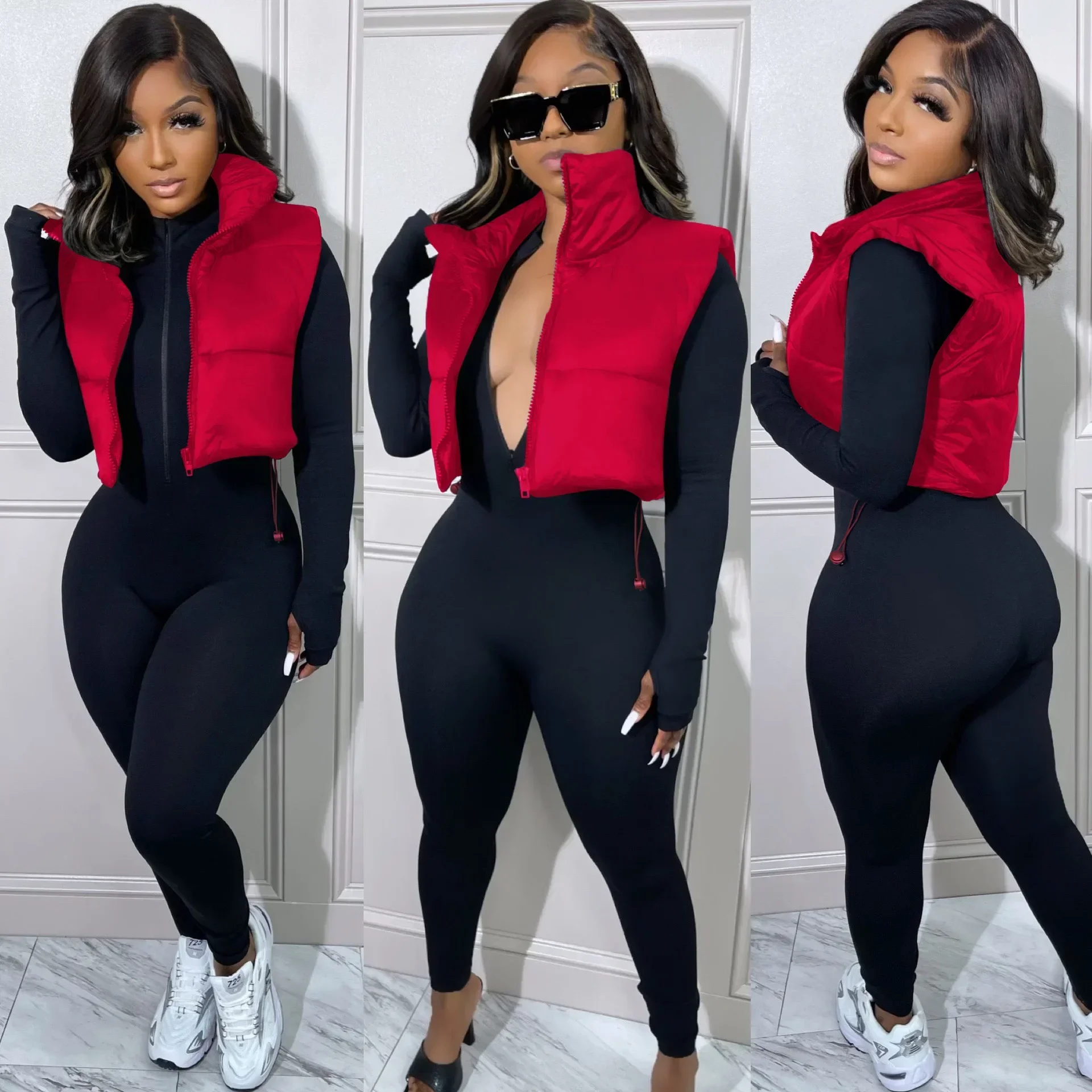 Cotton Padded Crop Top Women Winter Vest Short Sleeveless Jackets Ladies Waistcoat Stand Collar Zipper Cotton Thick Vest Coat
Cotton Padded Crop Top Women Winter Vest Short Sleeveless Jackets Ladies Waistcoat Stand Collar Zipper Cotton Thick Vest Coat