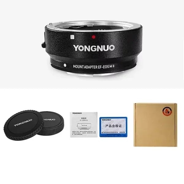 2025 New YONGNUO EFE.OSM II Auto Focus Lens Adapter Ring for Canon forEOS EF/EF-S Mount Lens to M EF-M M2 M3 M5 M6 M10 M50 M100 
2025 New YONGNUO EFE.OSM II Auto Focus Lens Adapter Ring for Canon forEOS EF/EF-S Mount Lens to M EF-M M2 M3 M5 M6 M10 M50 M100