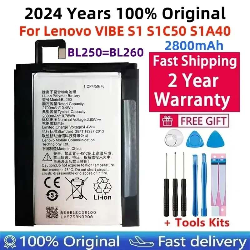 100% Original High Quality Replacement 2800mAh Phone Battery BL260 For Lenovo Vibe S1 Lite Batteries For Lenovo Mobile Phone
100% Original High Quality Replacement 2800mAh Phone Battery BL260 For Lenovo Vibe S1 Lite Batteries For Lenovo Mobile Phone