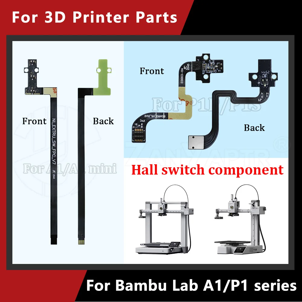 Bambu Lab A1 A1mini P1P P1S Hall Switch Board High Precision Filament Runout Detection Accessory for 3D Printer accessories
Bambu Lab A1 A1mini P1P P1S Hall Switch Board High Precision Filament Runout Detection Accessory for 3D Printer accessories