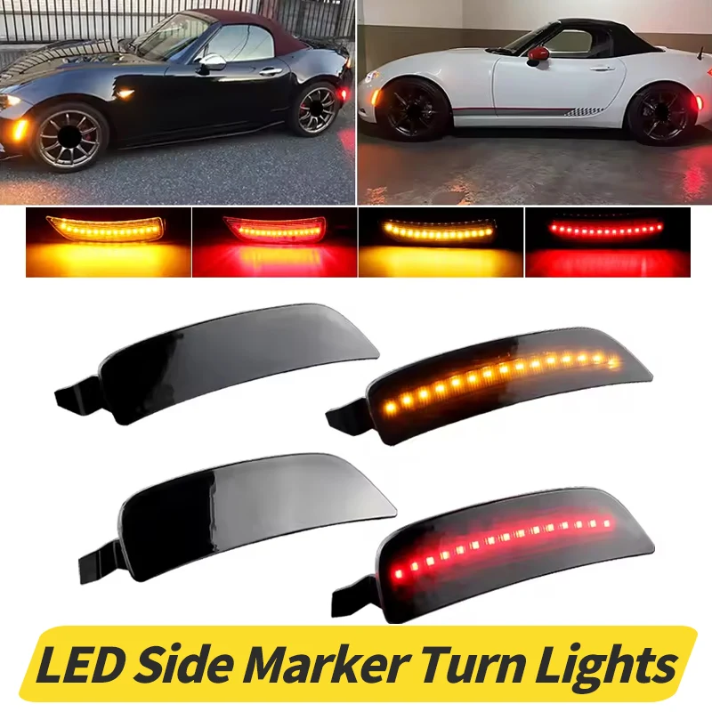 For Mazda MX-5 Miata Side Marker Light Assembly,Replace OEM Turn Signal Side Marker Light Front Rear Fender Bumper Light 16-23
For Mazda MX-5 Miata Side Marker Light Assembly,Replace OEM Turn Signal Side Marker Light Front Rear Fender Bumper Light 16-23