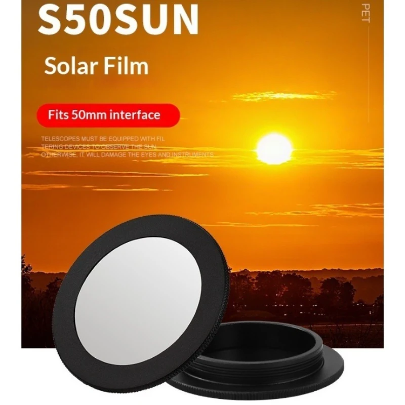 S50SUN Telescopio Lens Solar Filter Cover 50.2mm For Safe Sun Viewing Telescope Accessory Lenses Tools
S50SUN Telescopio Lens Solar Filter Cover 50.2mm For Safe Sun Viewing Telescope Accessory Lenses Tools