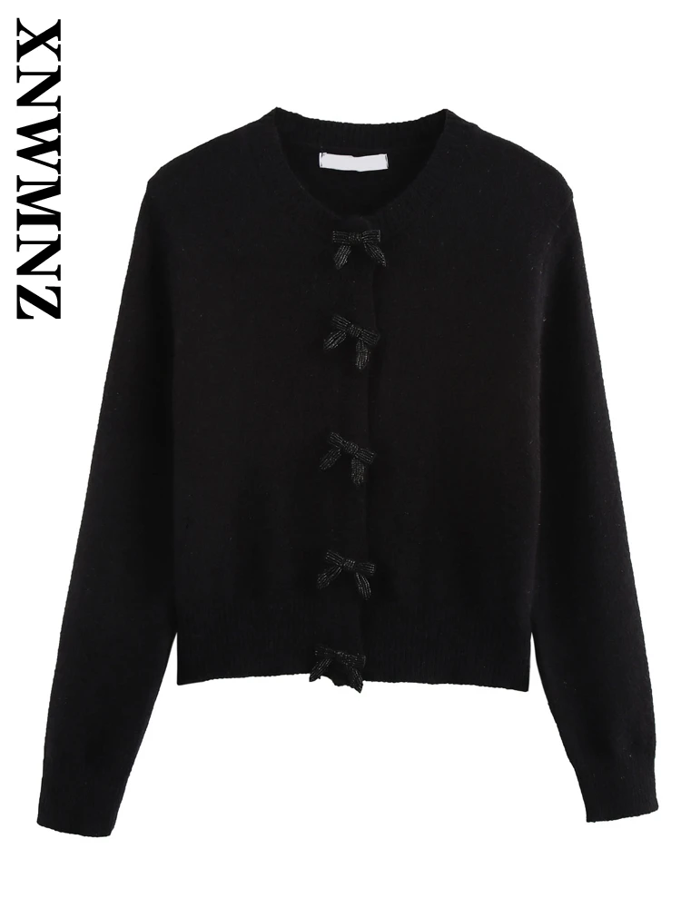 XNWMNZ 2024 Autumn New Woman Fashion Lace Knitted Sweater Coat Elegant Lady V-Collar Long Sleeve Outerwear Bowknot Cardigan Top
XNWMNZ 2024 Autumn New Woman Fashion Lace Knitted Sweater Coat Elegant Lady V-Collar Long Sleeve Outerwear Bowknot Cardigan Top