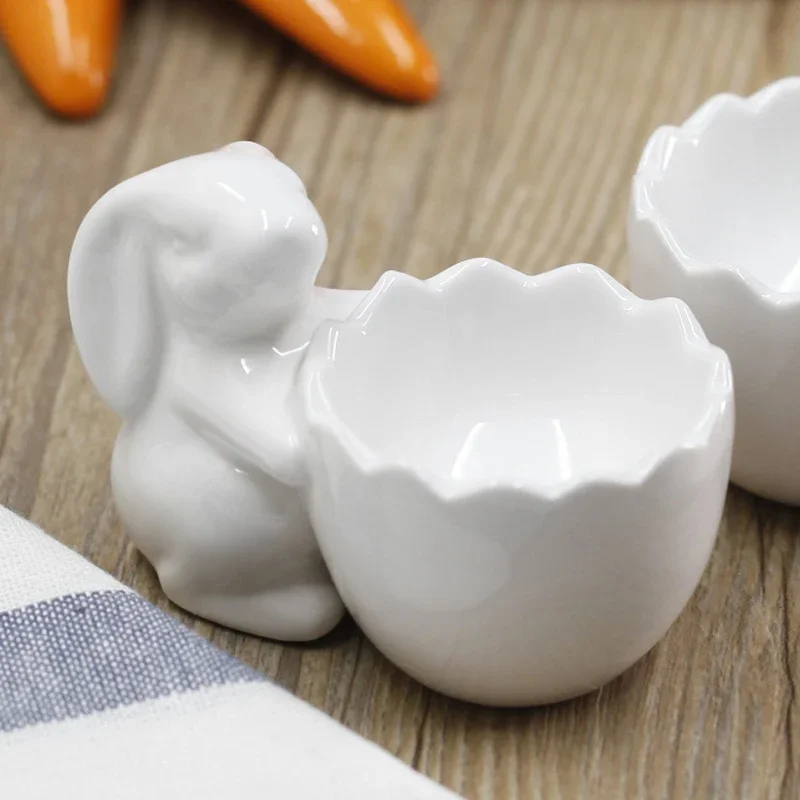Creative non-stick egg tray ceramic tableware rabbit shape egg cup holder shape kitchen accessories
Creative non-stick egg tray ceramic tableware rabbit shape egg cup holder shape kitchen accessories