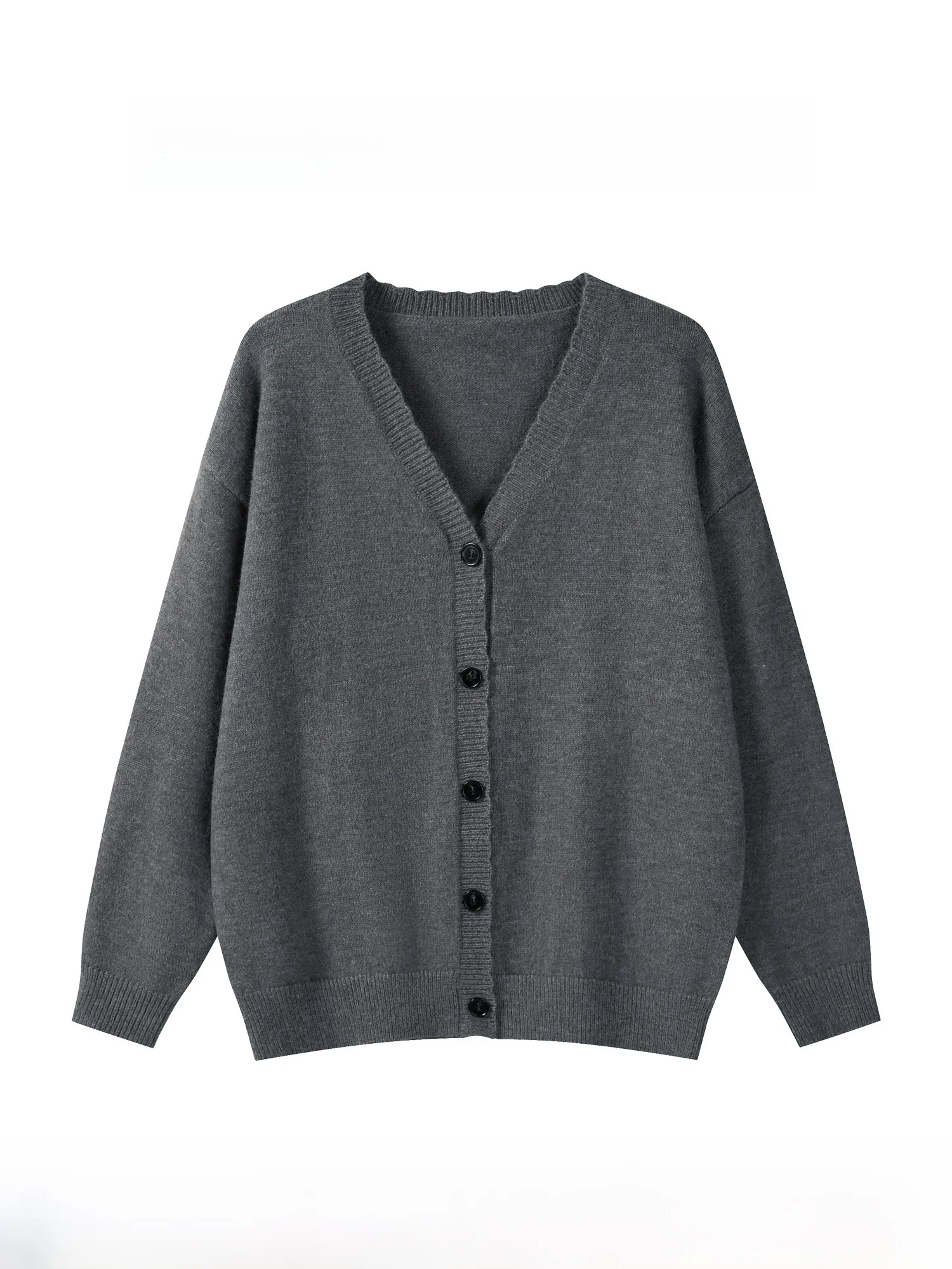 Loose V-Ne Knitted Cardigan Women's Sle Korean Lazy Faion Long Sve Soft Polyester Blend Outerwear Top for Autumn
Loose V-Ne Knitted Cardigan Women's Sle Korean Lazy Faion Long Sve Soft Polyester Blend Outerwear Top for Autumn