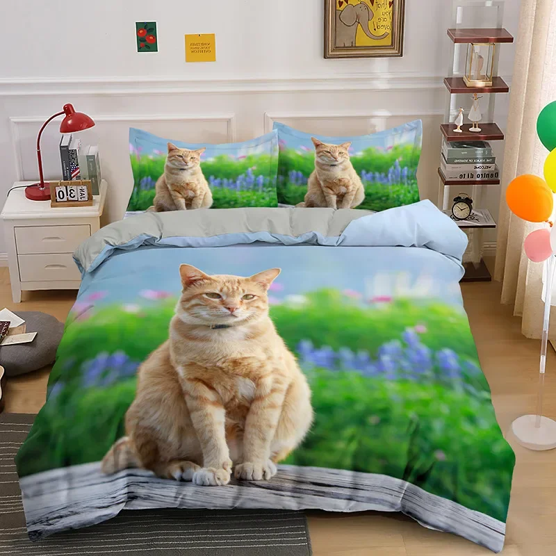 Cute Cat King Queen Duvet Cover Lovely Kitten Pattern Bedding Set Girls Boys Pet Animal Quilt Cover Polyester Comforter Cover
Cute Cat King Queen Duvet Cover Lovely Kitten Pattern Bedding Set Girls Boys Pet Animal Quilt Cover Polyester Comforter Cover