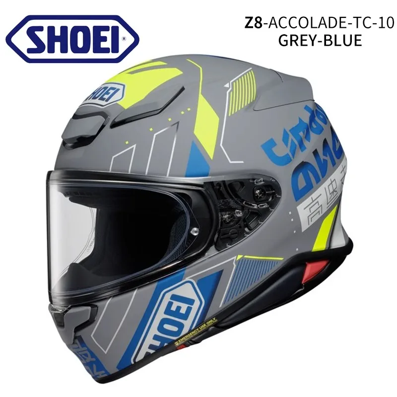 Shoei Z8 ACCOLADE TC-10 Full Face Helmet RF-1400 NXR2 Motorcycle Helmets Riding Motocross Racing Motobike Helmet
Shoei Z8 ACCOLADE TC-10 Full Face Helmet RF-1400 NXR2 Motorcycle Helmets Riding Motocross Racing Motobike Helmet