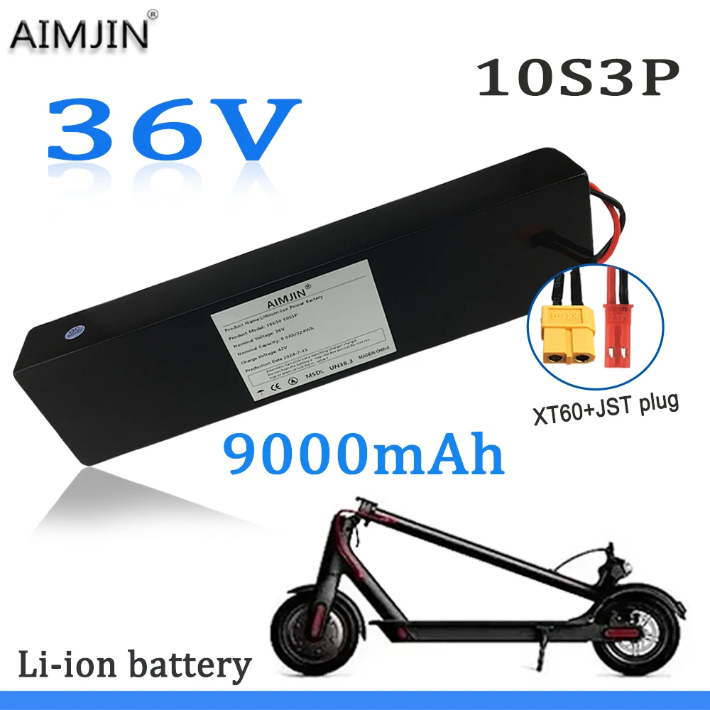 36V 10S3P 9000mAh For Kugoo S1, S2, S3 Scooters 18650 Rechargeable Li-ion Battery pack 500W,Built-in BMS with charger
36V 10S3P 9000mAh For Kugoo S1, S2, S3 Scooters 18650 Rechargeable Li-ion Battery pack 500W,Built-in BMS with charger