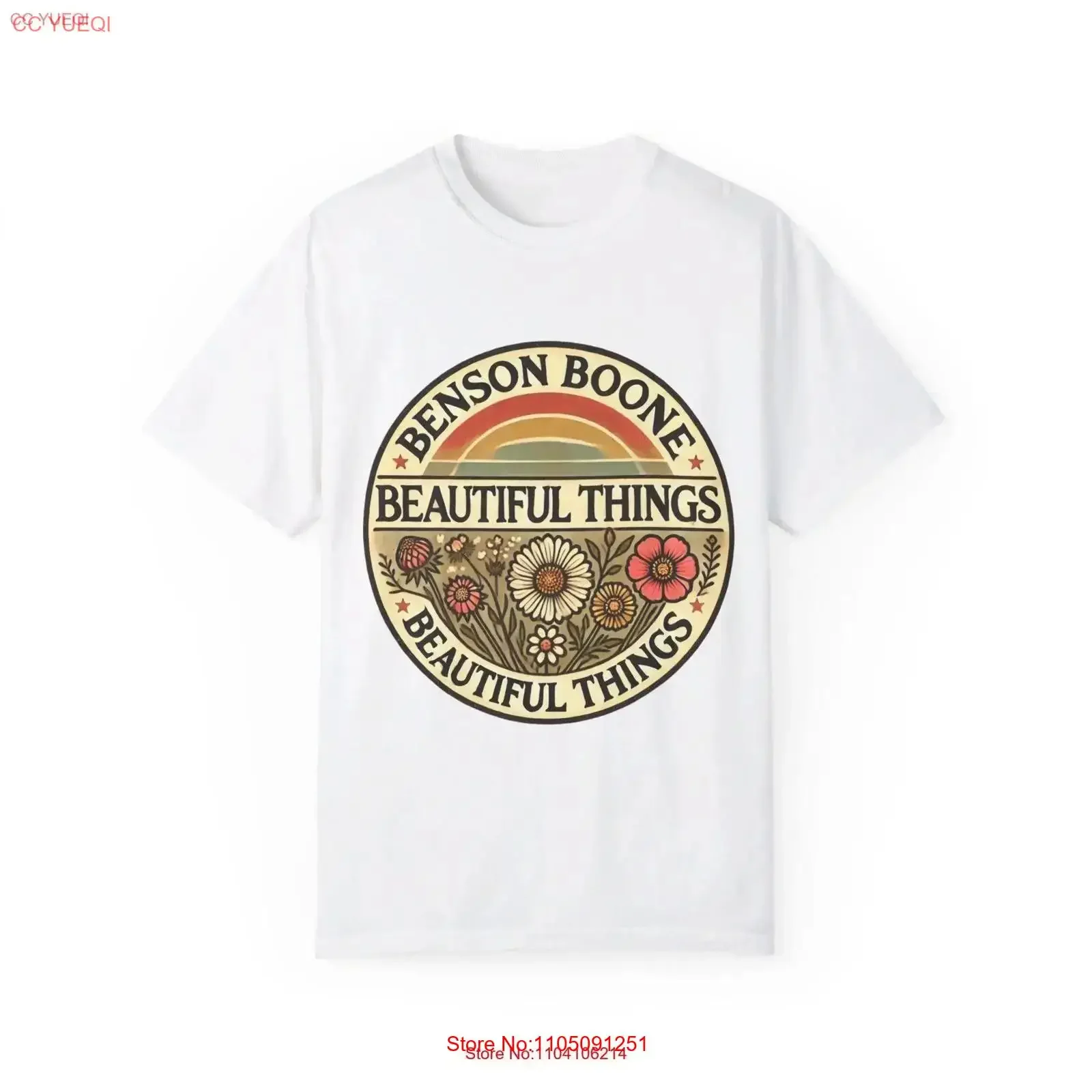 Benson Boone Beautiful Things Floral Retro Colorful Hippie T Shirt Garment Dyed music musician indie rock pop vintage Washed
Benson Boone Beautiful Things Floral Retro Colorful Hippie T Shirt Garment Dyed music musician indie rock pop vintage Washed