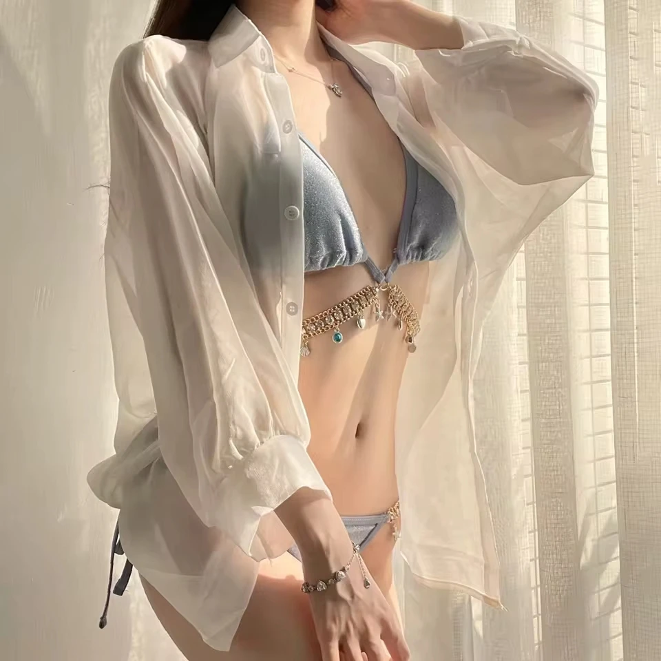 Chain Bikini Set European Sexy Triangle Top Swimwear For Vacation Traje De BañO Mujer Women'S Bikinis And Tankinis
Chain Bikini Set European Sexy Triangle Top Swimwear For Vacation Traje De BañO Mujer Women'S Bikinis And Tankinis