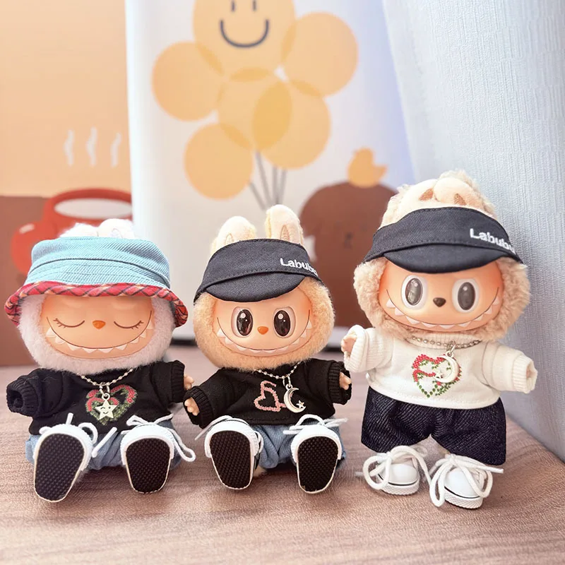 Labubu Doll Clothes Heart to Heart Sweatshirt 15/17cm Labubu I II Idol Dolls Plush Doll'S Clothes Sitting Party Accessories
Labubu Doll Clothes Heart to Heart Sweatshirt 15/17cm Labubu I II Idol Dolls Plush Doll'S Clothes Sitting Party Accessories