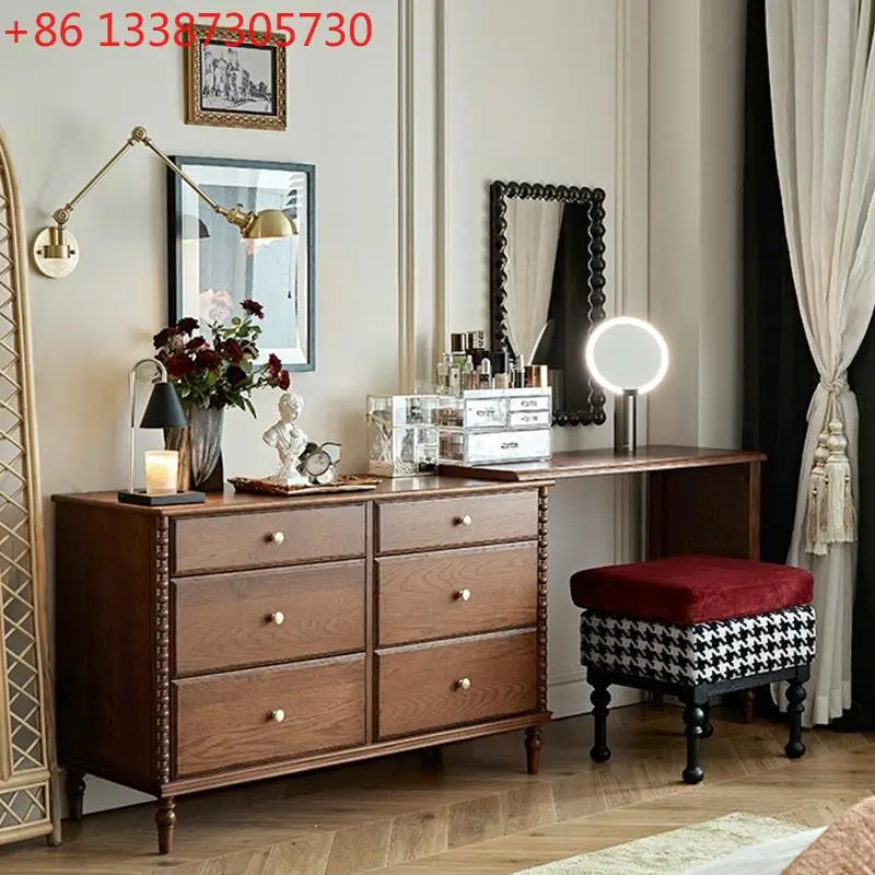 Винтажный шкаф "Hepburn Six Bucket Cabinet" Французский ретро прикроватный шкаф из цельного дерева
Винтажный шкаф "Hepburn Six Bucket Cabinet" Французский ретро прикроватный шкаф из цельного дерева