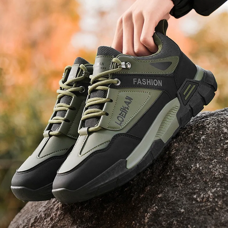Shoes for Man's Outdoor Hiking Mountaineering Shoes Soft Soled Non-slip Wear-resistant Fad Tooling Men's Shoes Zapatillas Hombre
Shoes for Man's Outdoor Hiking Mountaineering Shoes Soft Soled Non-slip Wear-resistant Fad Tooling Men's Shoes Zapatillas Hombre