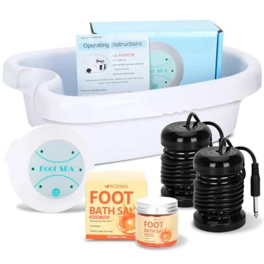 Ionic Foot Bath Detox Machine for Home Use with 2 Ion Arrays Aroma Salt Gift 30 Min Session Easy 1-Button Operation Blue
Ionic Foot Bath Detox Machine for Home Use with 2 Ion Arrays Aroma Salt Gift 30 Min Session Easy 1-Button Operation Blue