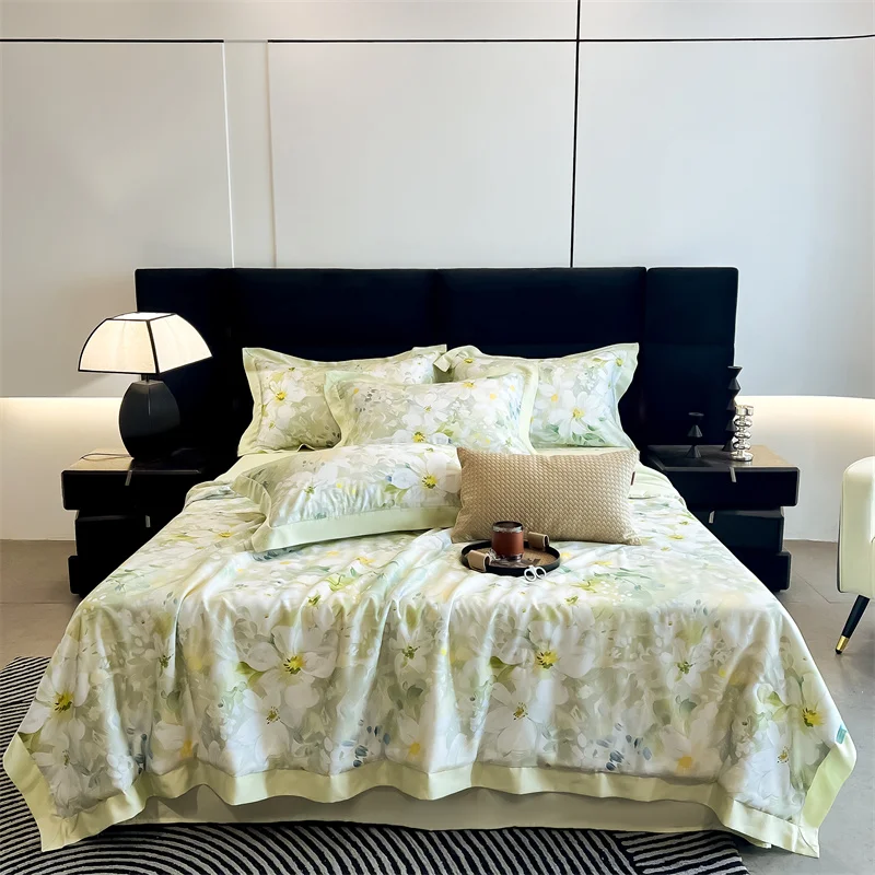 INS Floral Summer Quilt set Green and Pink Bedding Set with Flat Sheet Set cool and refresh Tencel Quilt set for kids adult
INS Floral Summer Quilt set Green and Pink Bedding Set with Flat Sheet Set cool and refresh Tencel Quilt set for kids adult