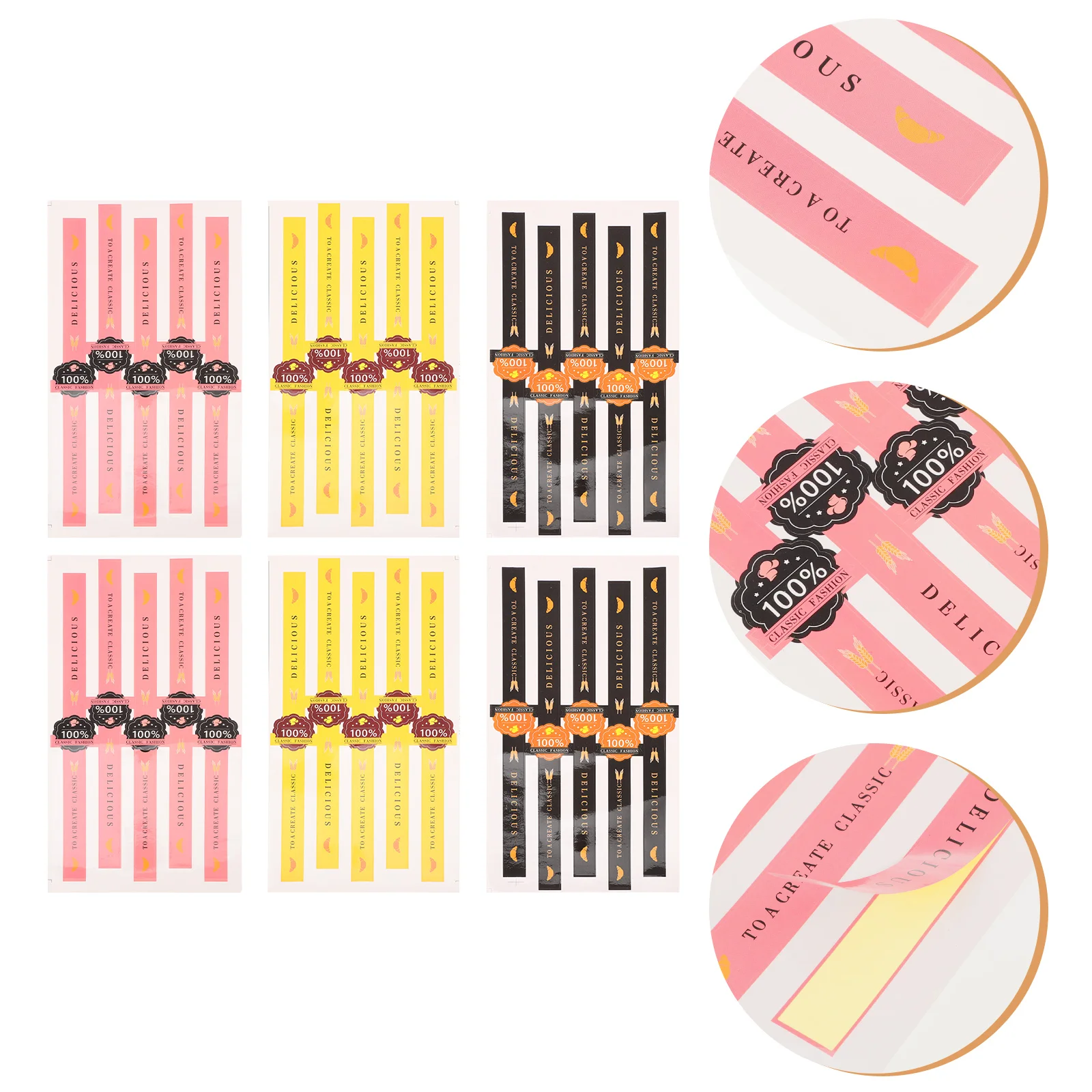 50 Pcs Stickers Label Self-adhesive Package Decorative Sealing Baking DIY Applique
50 Pcs Stickers Label Self-adhesive Package Decorative Sealing Baking DIY Applique