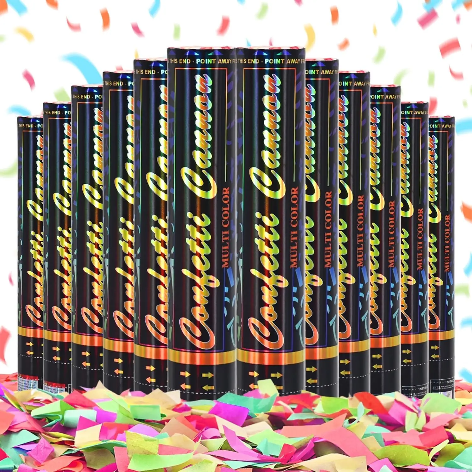 Biodegradable Confetti Cannon 12 Pack, Multicolor Confetti Popper Party Shooters for Wedding Birthday Graduation New Years
Biodegradable Confetti Cannon 12 Pack, Multicolor Confetti Popper Party Shooters for Wedding Birthday Graduation New Years