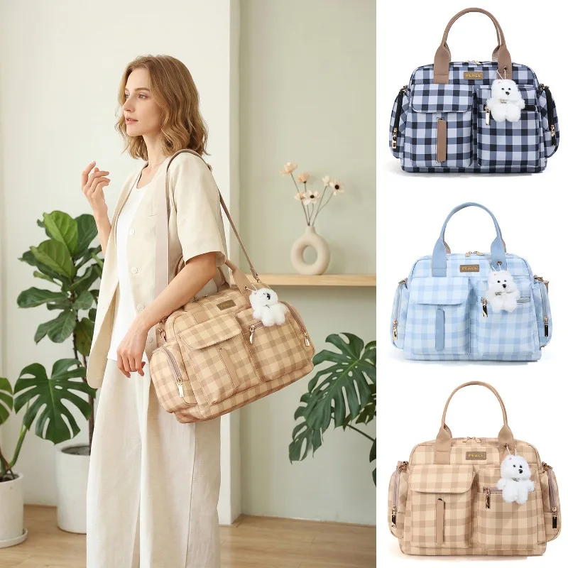 Stylish Checkered Mom Bag: Multifunctional, Large-Capacity, One-Shoulder Crossbody Bag for Moms
Stylish Checkered Mom Bag: Multifunctional, Large-Capacity, One-Shoulder Crossbody Bag for Moms