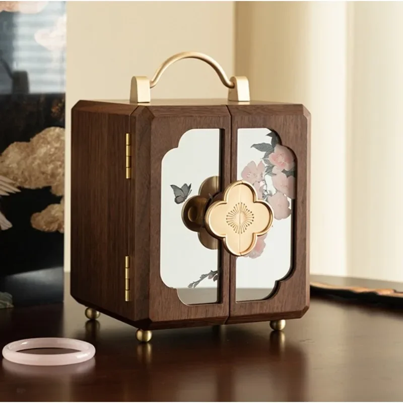 Wooden jewelry box Premium practical engagement housewarming jewelry storage box
Wooden jewelry box Premium practical engagement housewarming jewelry storage box