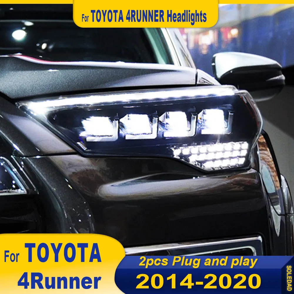 Автомобильные полностью светодиодные фары для Toyota 4Runner 2014-2020 светодиодные автомобильные лампы дневные ходовые огни динамические указатели поворота автомобильные аксессуары
Автомобильные полностью светодиодные фары для Toyota 4Runner 2014-2020 светодиодные автомобильные лампы дневные ходовые огни динамические указатели поворота автомобильные аксессуары