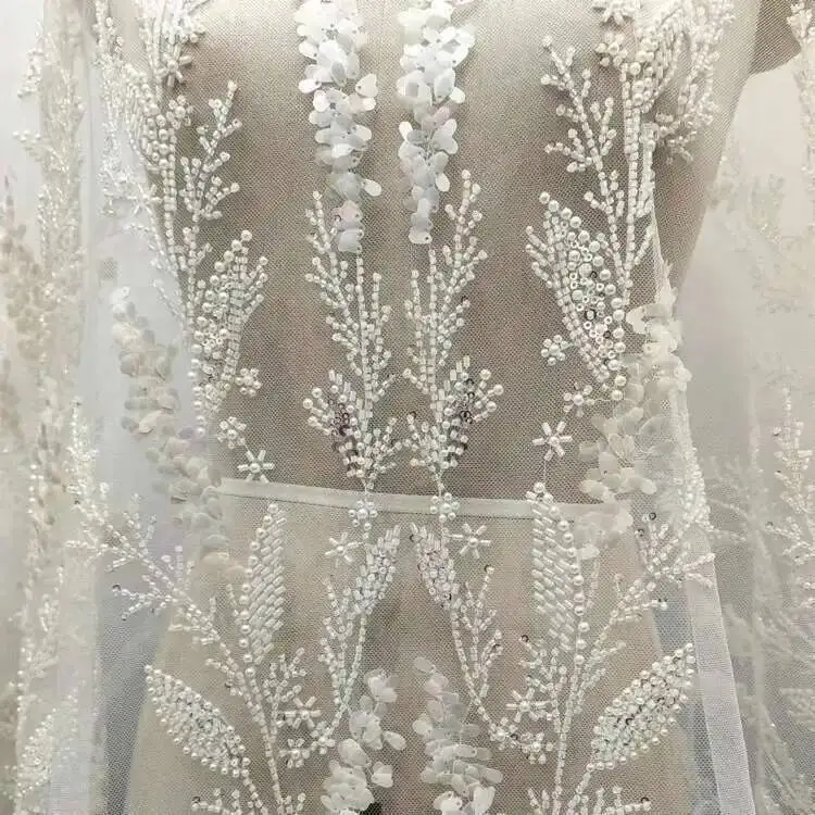 Nail Bead Embroidery Sequin Mesh Soft Lace Fabric Wedding Dress Clothing Accessories Decoration
Nail Bead Embroidery Sequin Mesh Soft Lace Fabric Wedding Dress Clothing Accessories Decoration