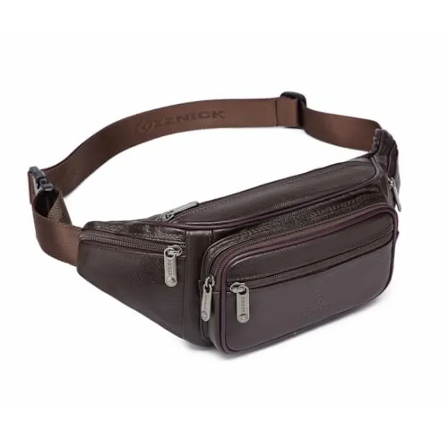 Genuine Leather Fanny Pack/Waist Bag/Organizer with Adjustable Belt, Multiple Pockets For Men and Women
Genuine Leather Fanny Pack/Waist Bag/Organizer with Adjustable Belt, Multiple Pockets For Men and Women