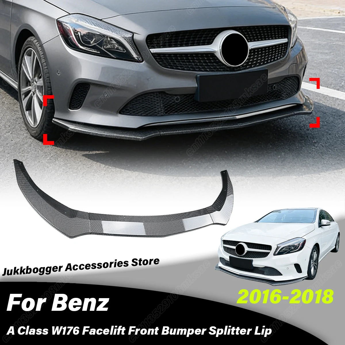 For Mercedes Benz A Class W176 Facelift 2016 2017 2018 Automobile Front Bumper Lower Lip Protective Cover Decoration Accessories
For Mercedes Benz A Class W176 Facelift 2016 2017 2018 Automobile Front Bumper Lower Lip Protective Cover Decoration Accessories