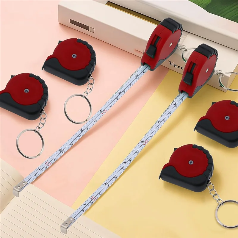 AT19-Mini Tape Measure Keychain Set, 3 Ft Retractable, 24 Pieces, Pocket Size With Lock
AT19-Mini Tape Measure Keychain Set, 3 Ft Retractable, 24 Pieces, Pocket Size With Lock
