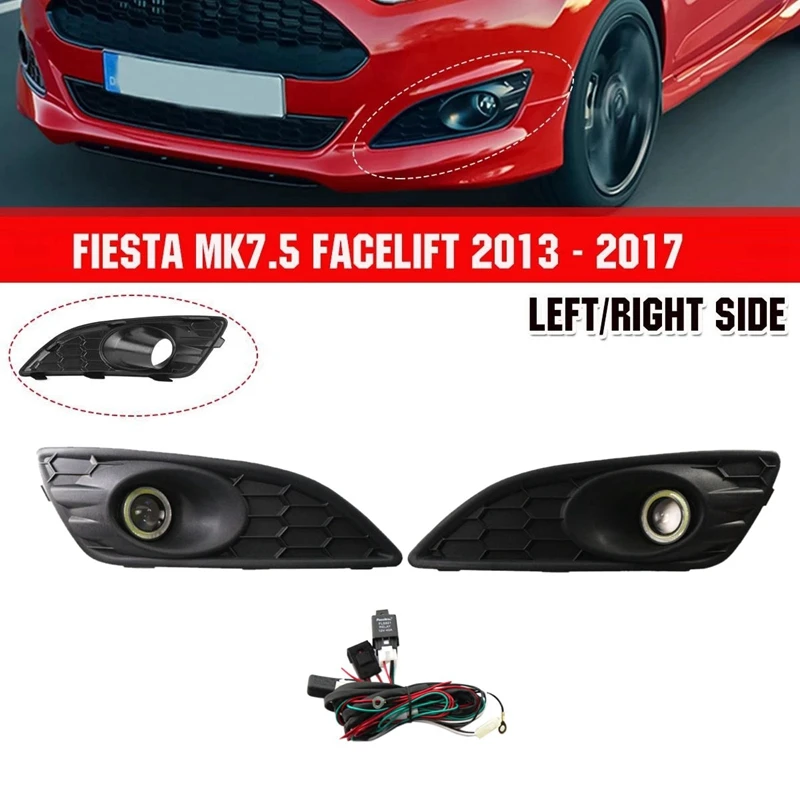 NEW-For Ford Fiesta 2013-2017 Front Bumper Lower Honeycomb Fog Lamp Fog Lights Assembly Lamp Replacement Wiring Kit Pair
NEW-For Ford Fiesta 2013-2017 Front Bumper Lower Honeycomb Fog Lamp Fog Lights Assembly Lamp Replacement Wiring Kit Pair