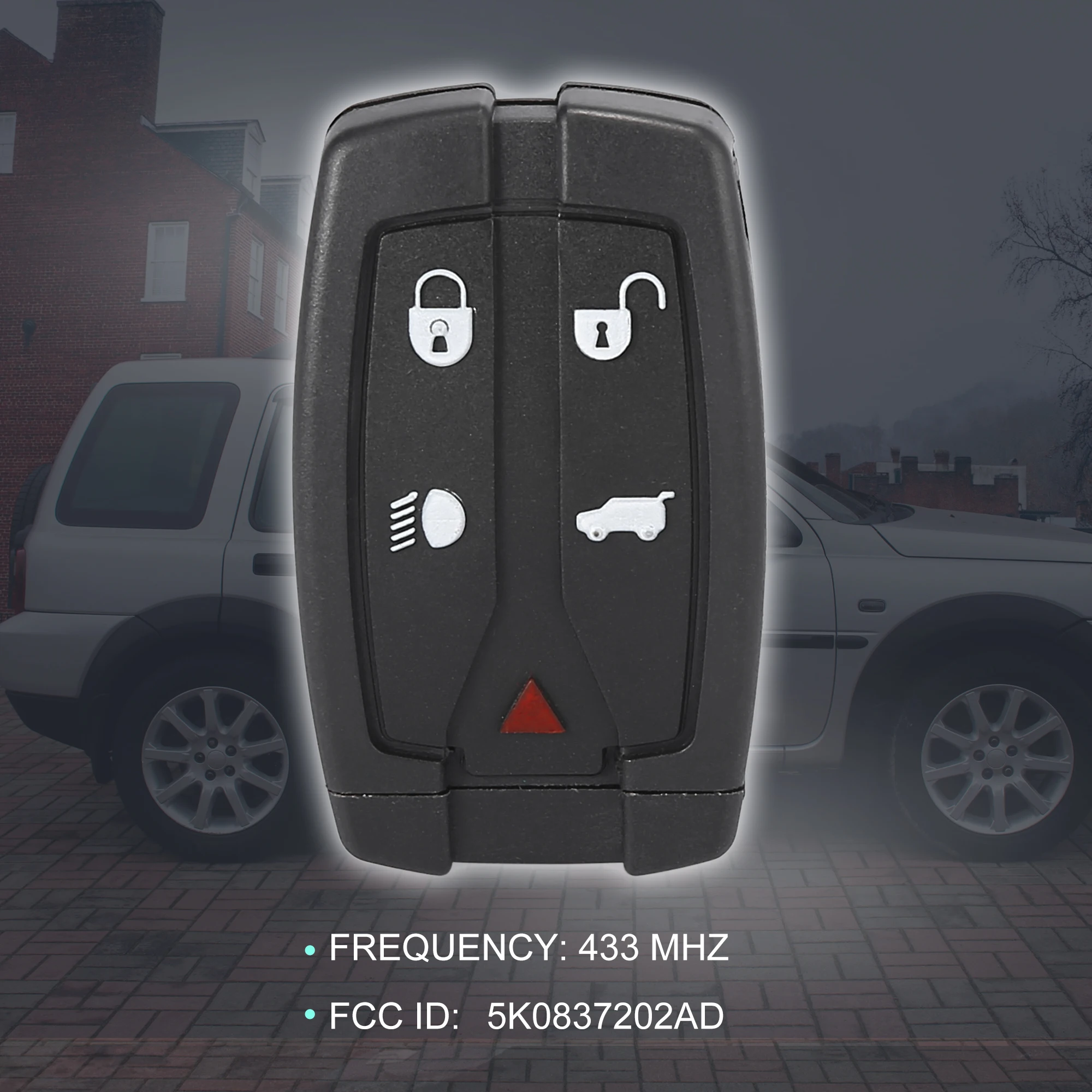 X Autohaux Replacement Keyless Entry Remote Car Key Fob 433MHz 5 Buttons for Land Rover Freelander 2 2007-2015
X Autohaux Replacement Keyless Entry Remote Car Key Fob 433MHz 5 Buttons for Land Rover Freelander 2 2007-2015
