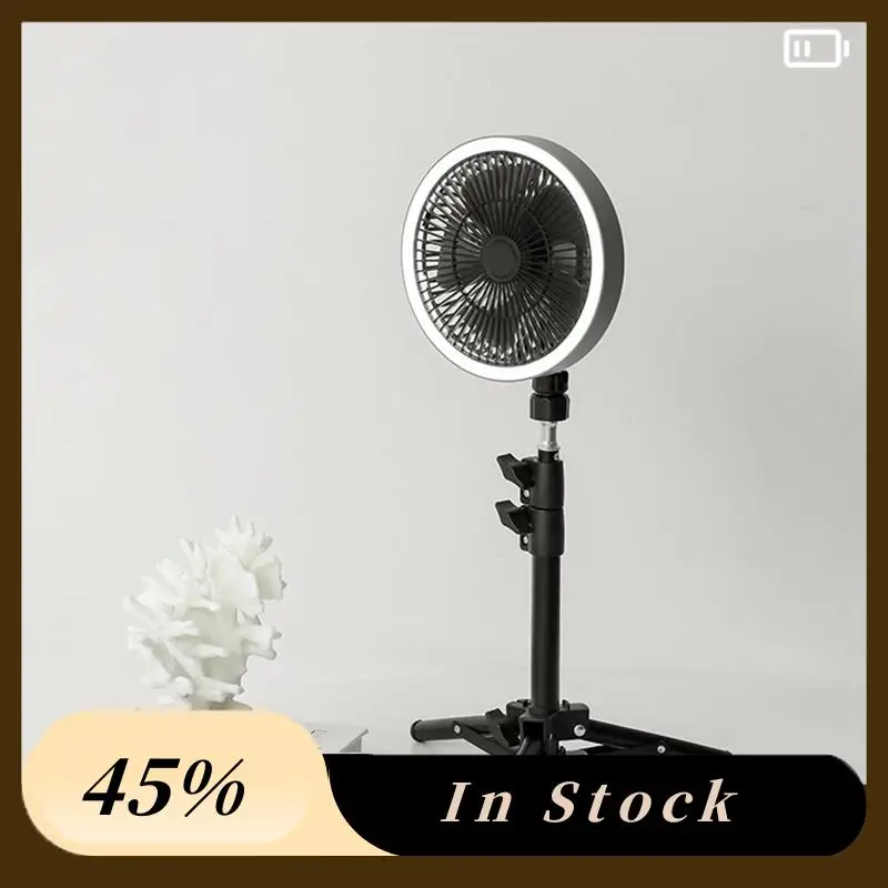Rechargeable Vertical Tripod Fan Home Tripod Display Fan Hiking Shaking Head Vertical Fan White & Black ABS+Iron
Rechargeable Vertical Tripod Fan Home Tripod Display Fan Hiking Shaking Head Vertical Fan White & Black ABS+Iron
