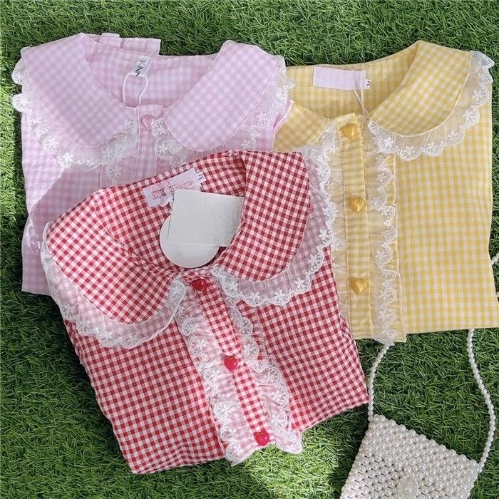 Kawaii Shirt Bow Lace Sweet Shirt Women Y2k Aesthetic Crop Tops 2000s Vintage Harajuku Tees Japanese T Shirt Casaul Tops Fashion
Kawaii Shirt Bow Lace Sweet Shirt Women Y2k Aesthetic Crop Tops 2000s Vintage Harajuku Tees Japanese T Shirt Casaul Tops Fashion