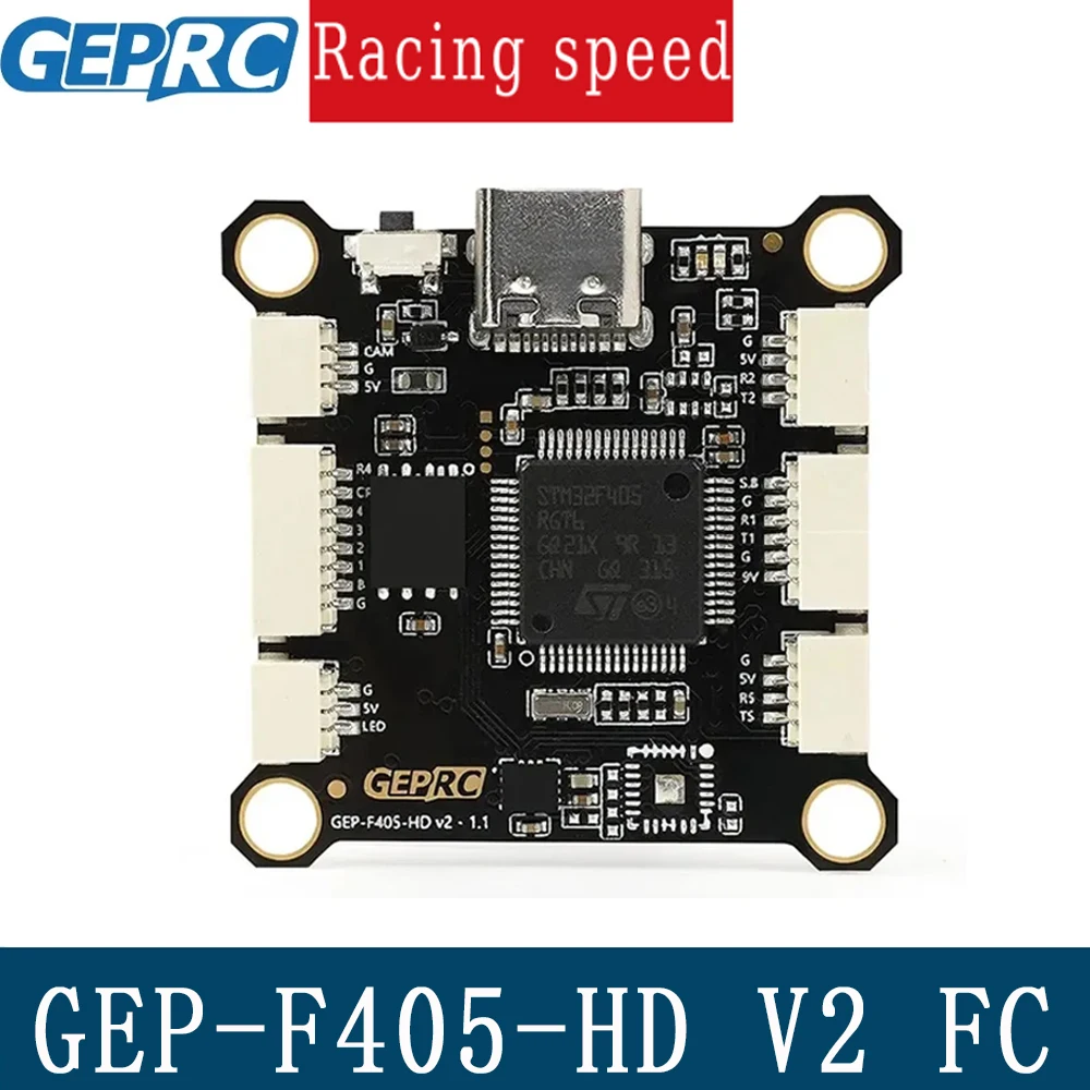 GEPRC GEP-F405-HD V2 STM32F405 Контроллер полета Type-C USB 3-6S LiPo 5-9V BEC 7,7g для FPV Квадрокоптер для фристайла DIY Запчасти
GEPRC GEP-F405-HD V2 STM32F405 Контроллер полета Type-C USB 3-6S LiPo 5-9V BEC 7,7g для FPV Квадрокоптер для фристайла DIY Запчасти