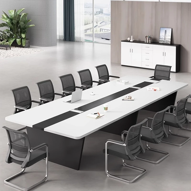 Meeting room long table simple modern large and small training table strip table chair
Meeting room long table simple modern large and small training table strip table chair