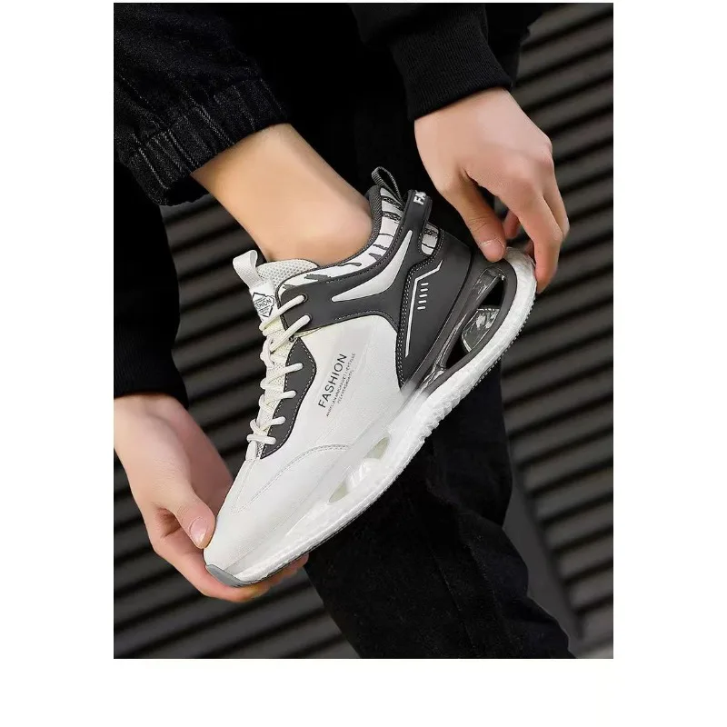 Men's High Top Air Cushion Sneakers 2026 Shock Absoing Height Increasing Basketball Streetwear Footwear
Men's High Top Air Cushion Sneakers 2026 Shock Absoing Height Increasing Basketball Streetwear Footwear