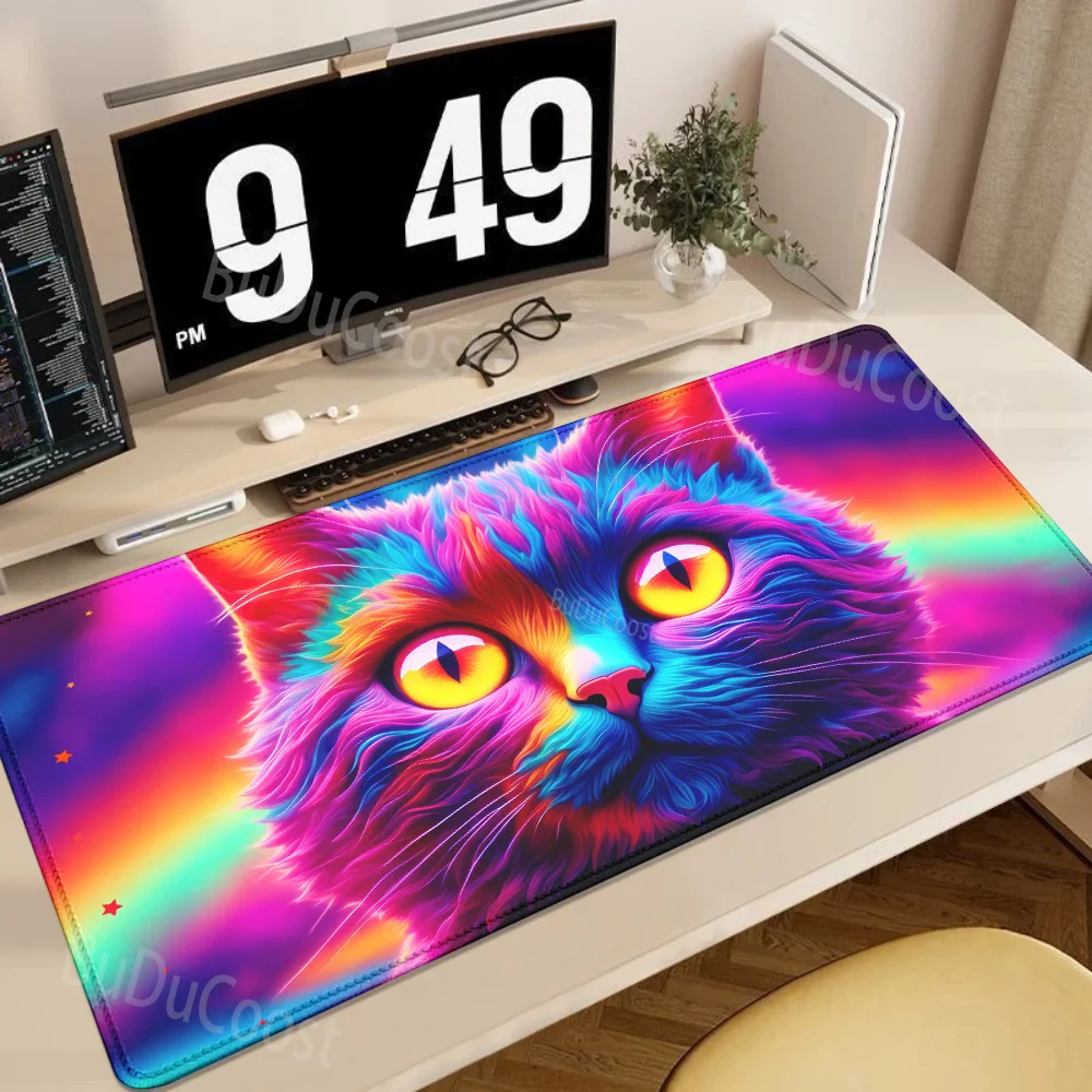 Cute Cat multicolored Mouse Pad Large Gamer Mousepad Rubber Keyboard Mat Waterproof Mouse Mats Rubber Design teclado Desk mat
Cute Cat multicolored Mouse Pad Large Gamer Mousepad Rubber Keyboard Mat Waterproof Mouse Mats Rubber Design teclado Desk mat