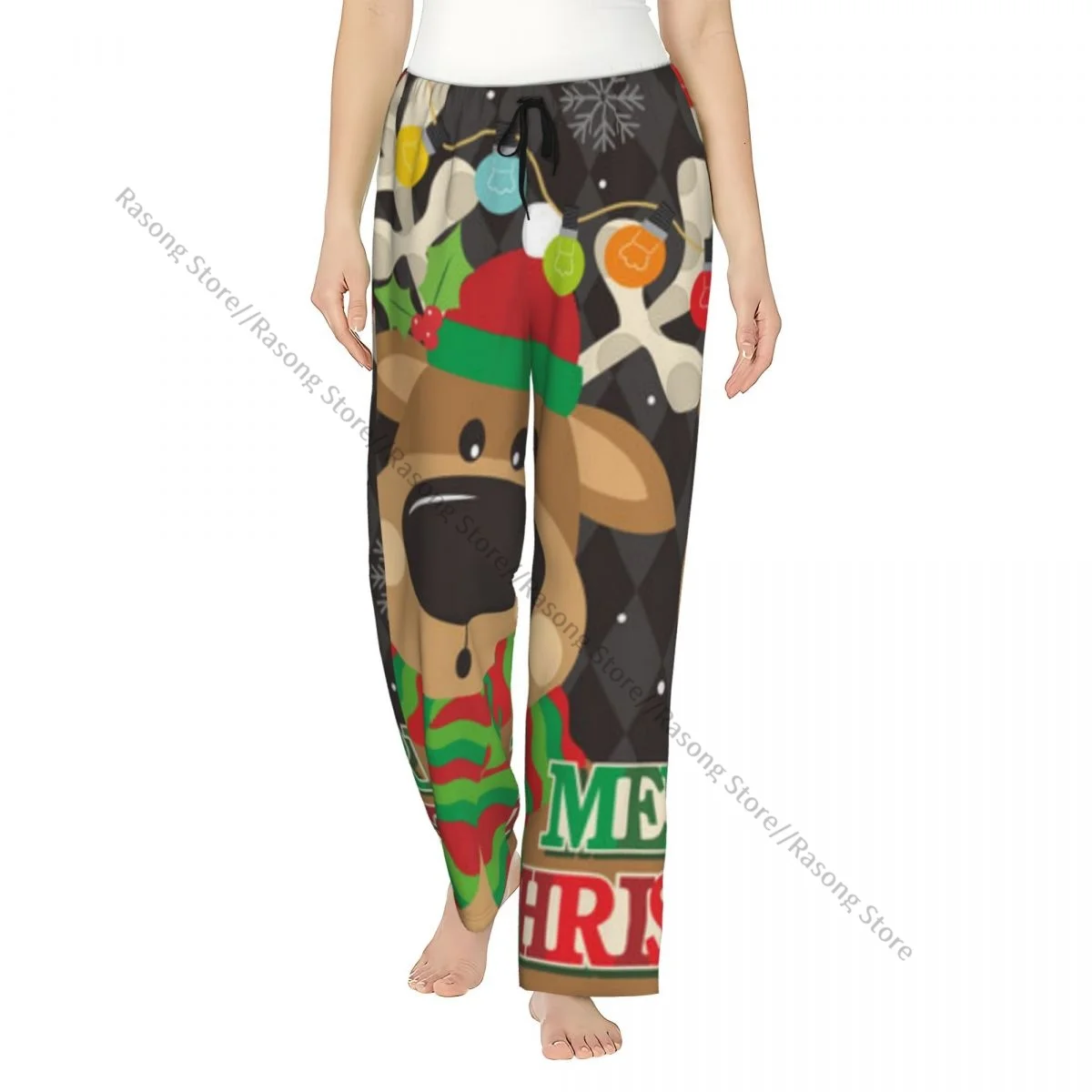 Рождественские милые фланелевые пижамные штаны с оленями и огнями для женщин, мягкие теплые штаны для сна с эластичным поясом
Рождественские милые фланелевые пижамные штаны с оленями и огнями для женщин, мягкие теплые штаны для сна с эластичным поясом