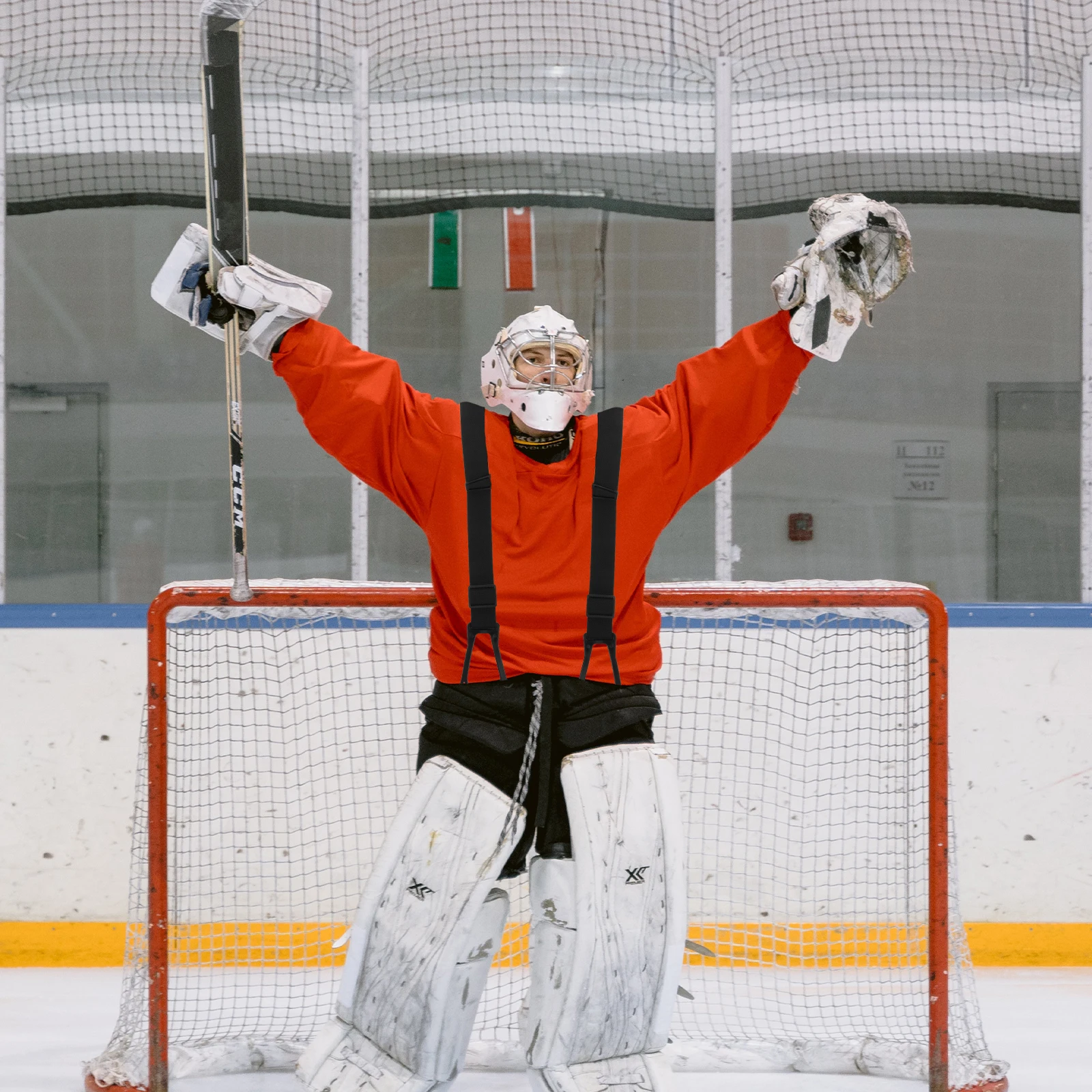 Ice Hockey Anti-fall Pants Suspenders Elastic Belt Straps for Adult Kids Youth Suitable for Hockey Training Polyester Material
Ice Hockey Anti-fall Pants Suspenders Elastic Belt Straps for Adult Kids Youth Suitable for Hockey Training Polyester Material